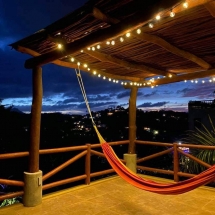 Pool Terrace at night